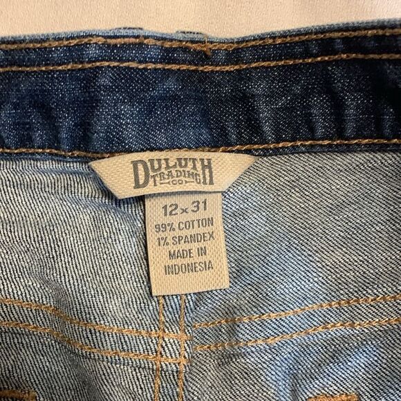 Duluth Trading Co Size 12/31 denim bootcut jeans.  Like new - Picture 6 of 7